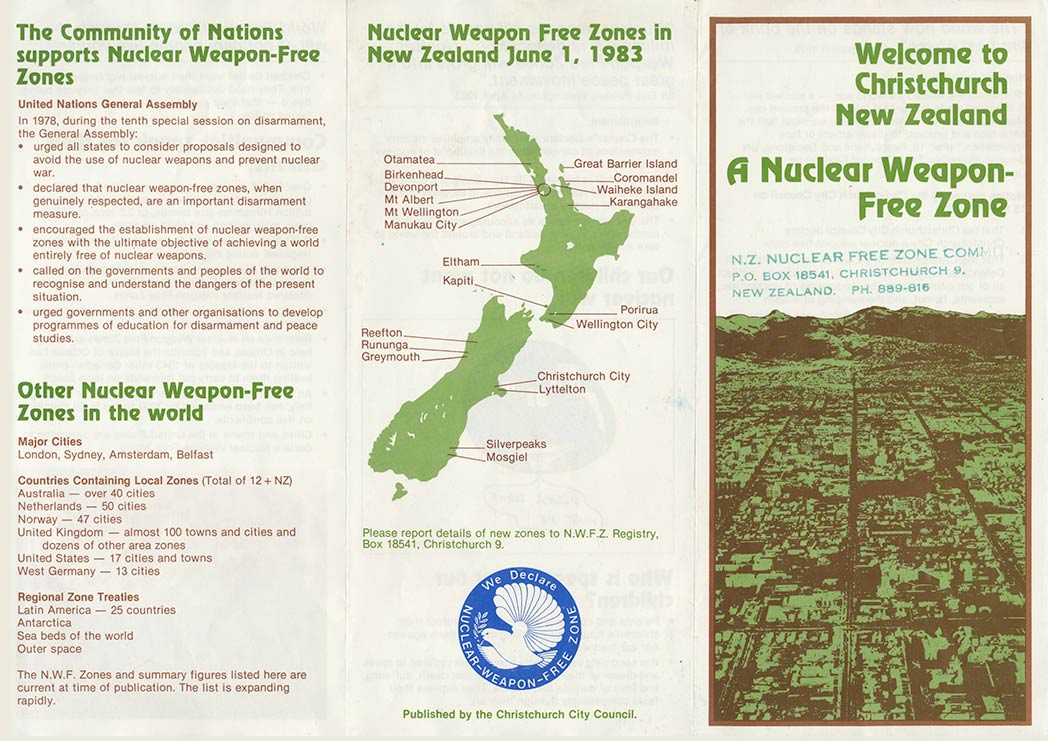 Nuclear Weapon Free Zone Brochure - Front